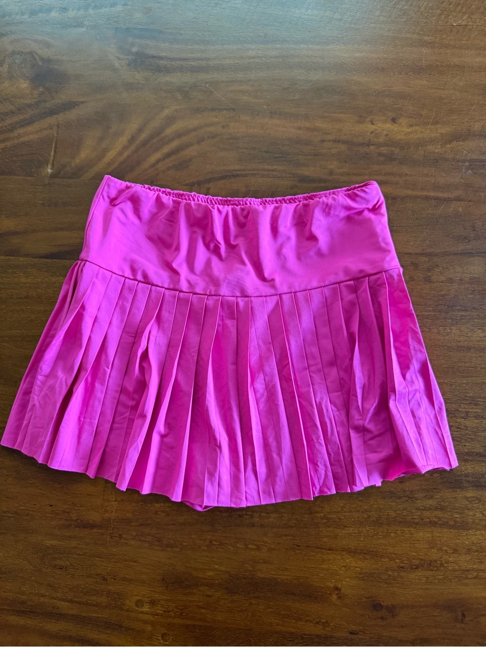 SHEIN Hot Pink Pleated Tennis Skort Skirt Shorts Size L